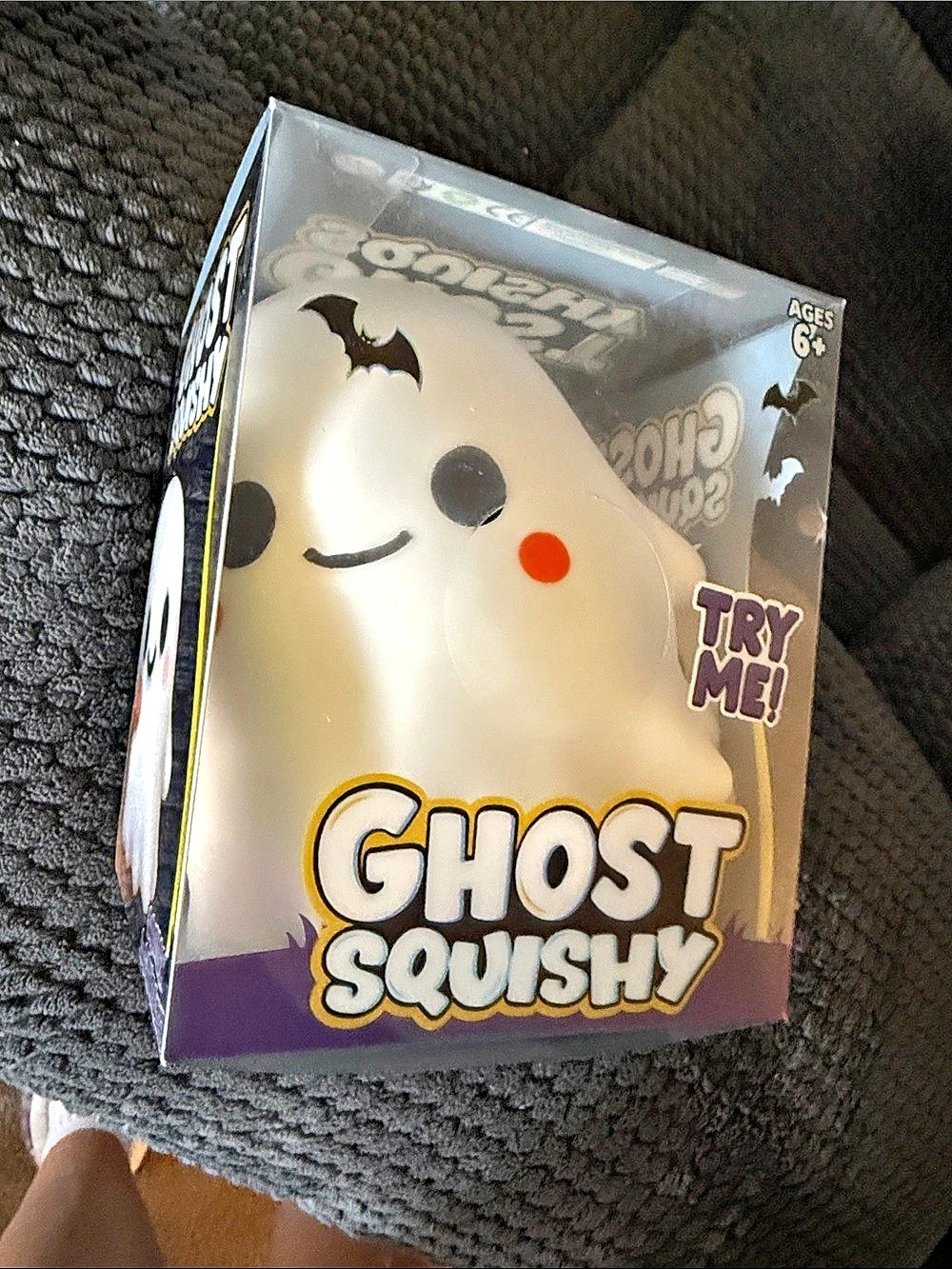 Ghost Squishy Toy in White & Purple NWT
